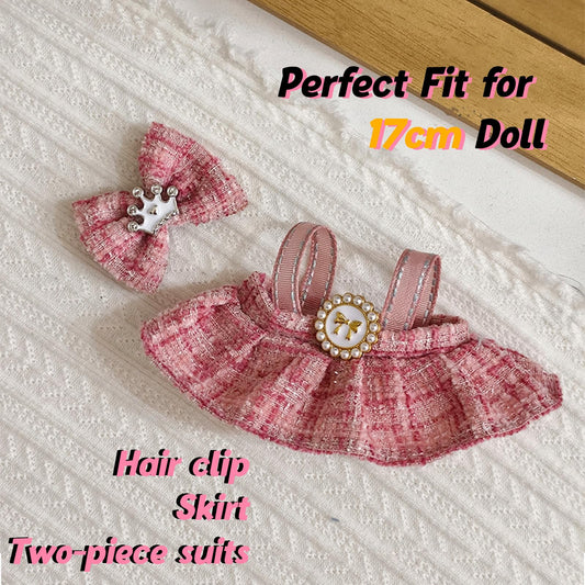 Lukax pink hair clip adds a chic touch to doll outfits.