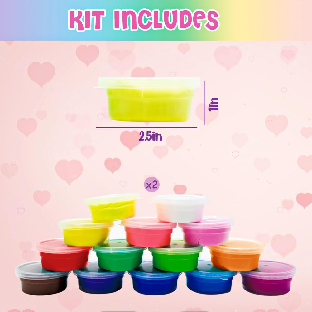 Close-up of LUKBERA butter slime showing soft, non-sticky texture for easy play.