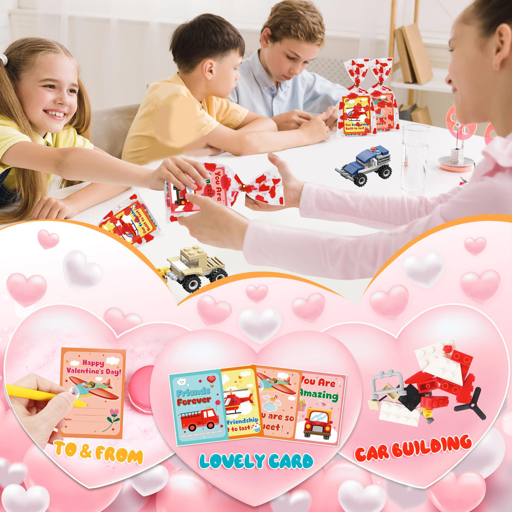 Lukfuu 24-pack valentines cards for kids ready to share with friends.