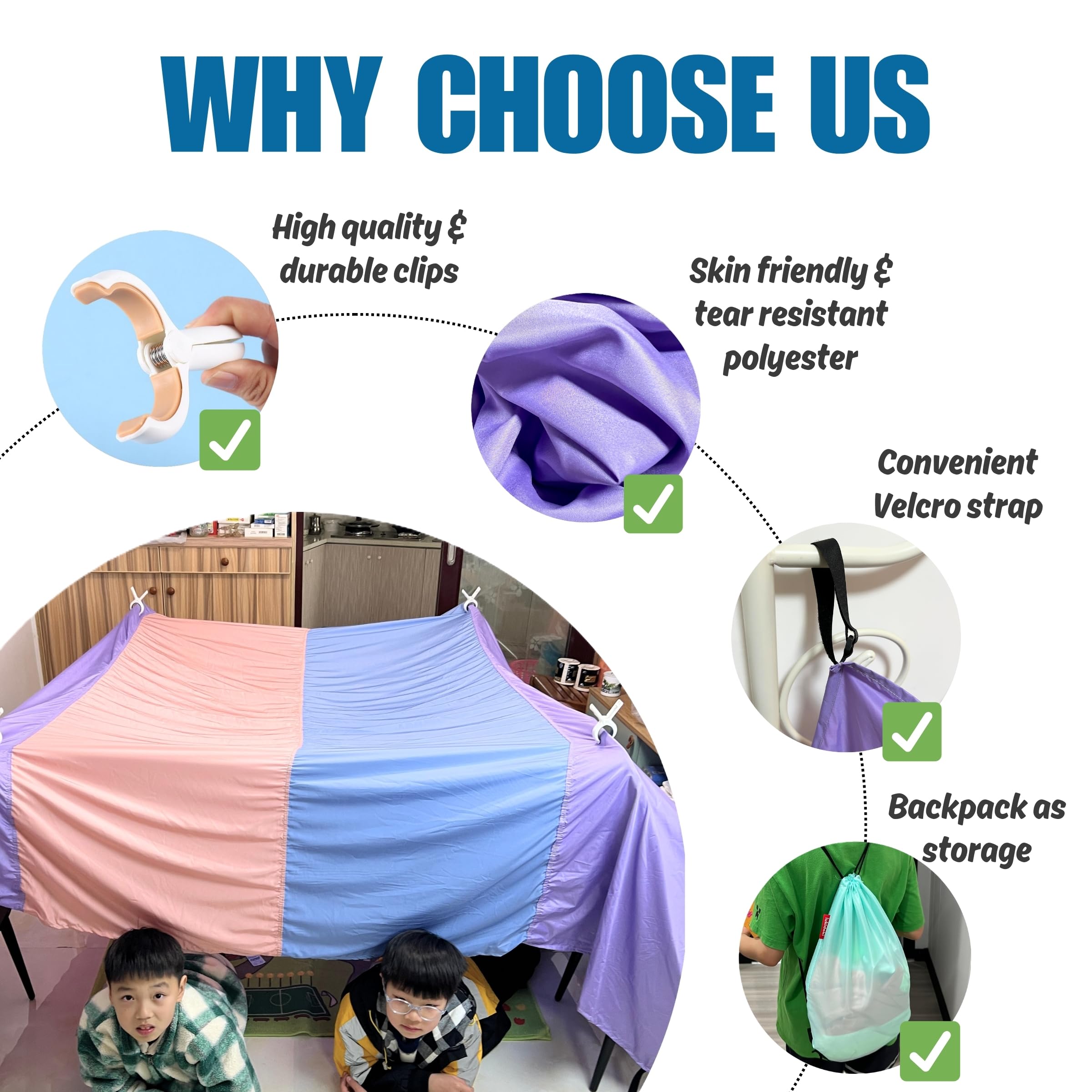 Lukidoki CPC-certified fort provides peace of mind during playtime.