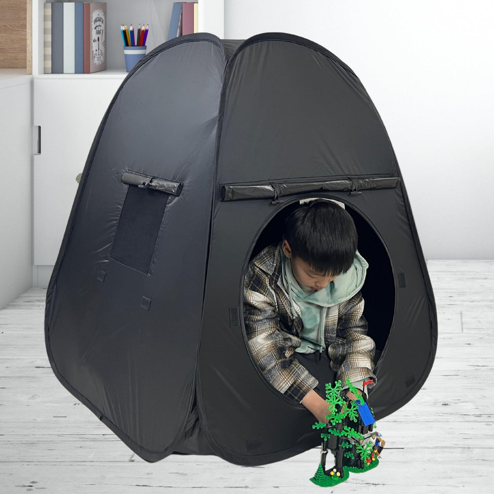 lukidoki sensory tent blackout fabric blocks light for calm retreat
