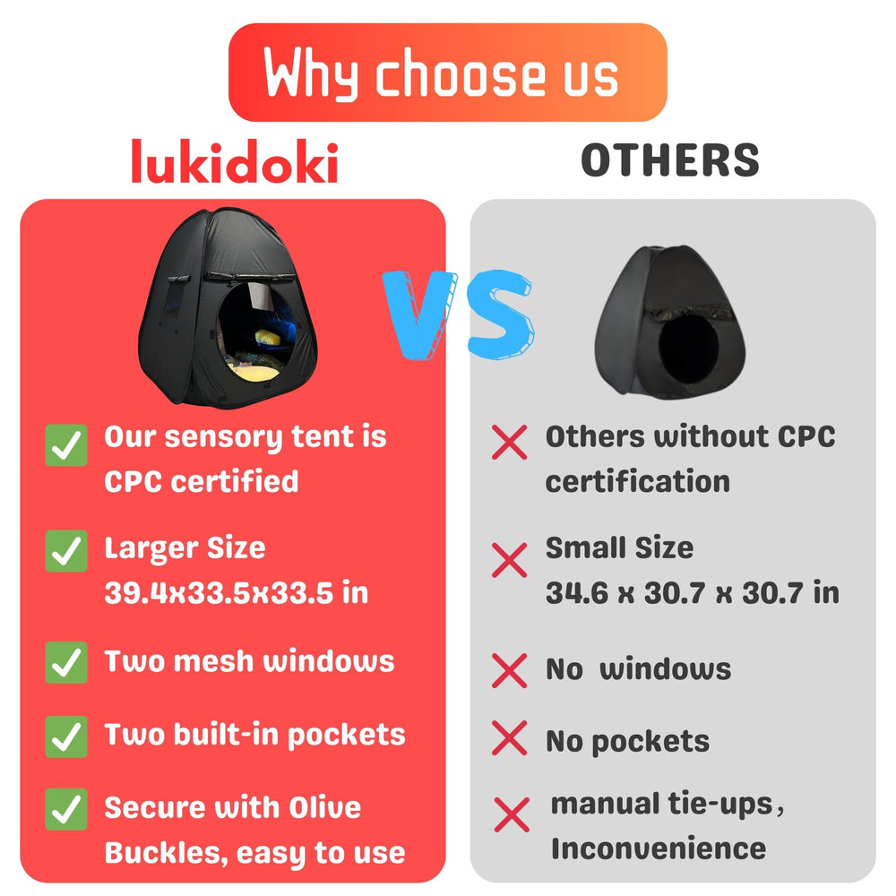 lukidoki sensory tent interior with plush fabrics for cozy reading
