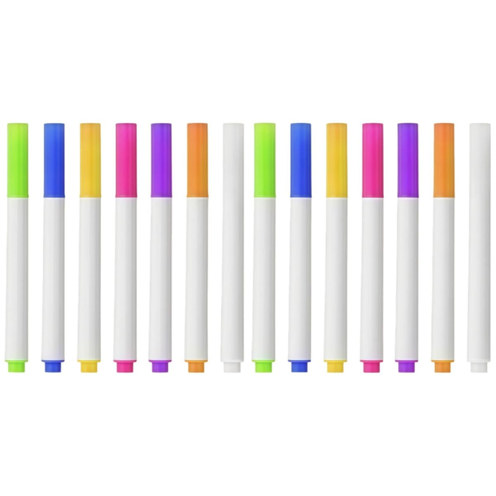 LULAFAYA liquid chalk markers on an LED note board with bright neon colors for bold signs