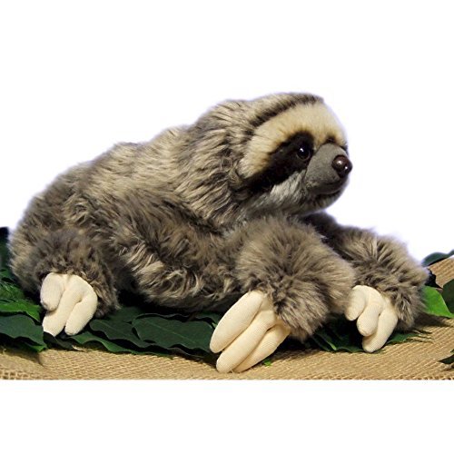 LuLezon three-toed sloth plush, soft cuddle buddy for kids and collectors.
