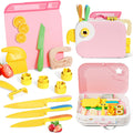Lullulii kids knife real-cooking-serrated-edge enables safe practice with fruits.