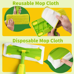 Lullulii Kids Mop Storage Clip adjustable height for comfortable reaching.