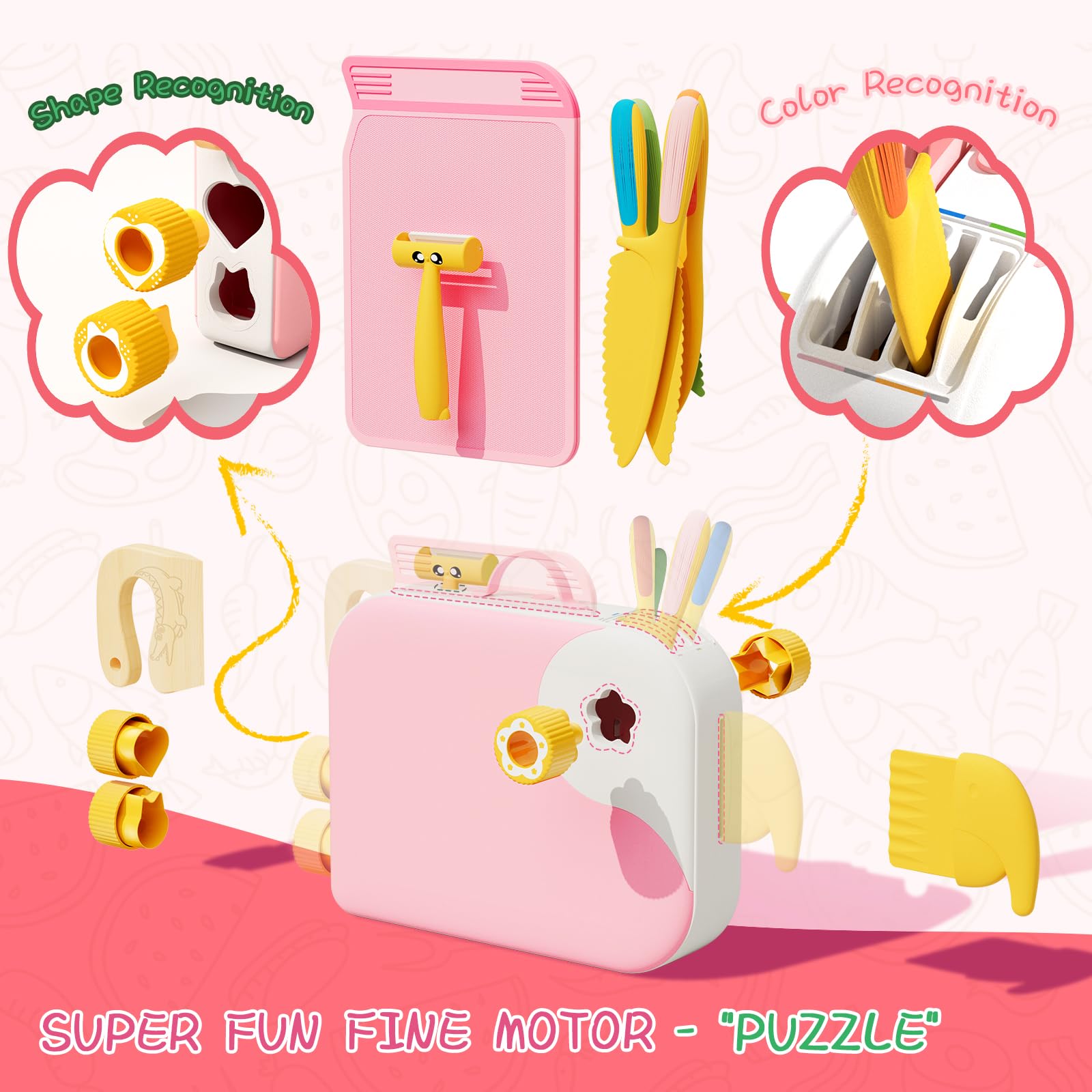 Lullulii storage-box-organized-kitchen-set keeps all pieces neatly together.