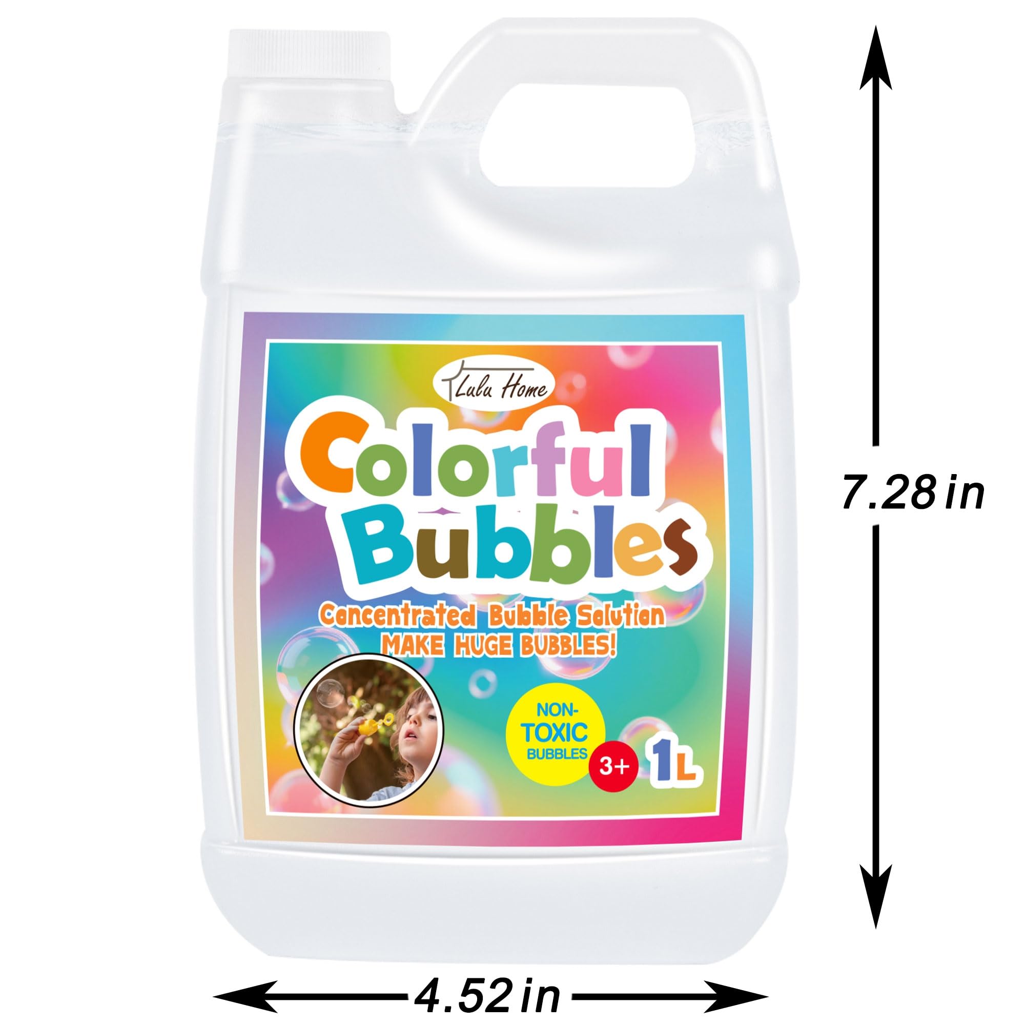 Lulu Home refill for bubble machines delivering smooth, consistent bubbles.