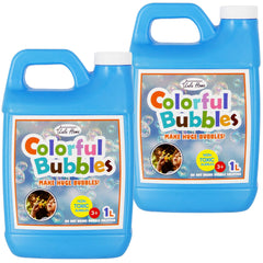 Lulu Home bubble solution bottle close-up for safe, kid-friendly playtime.