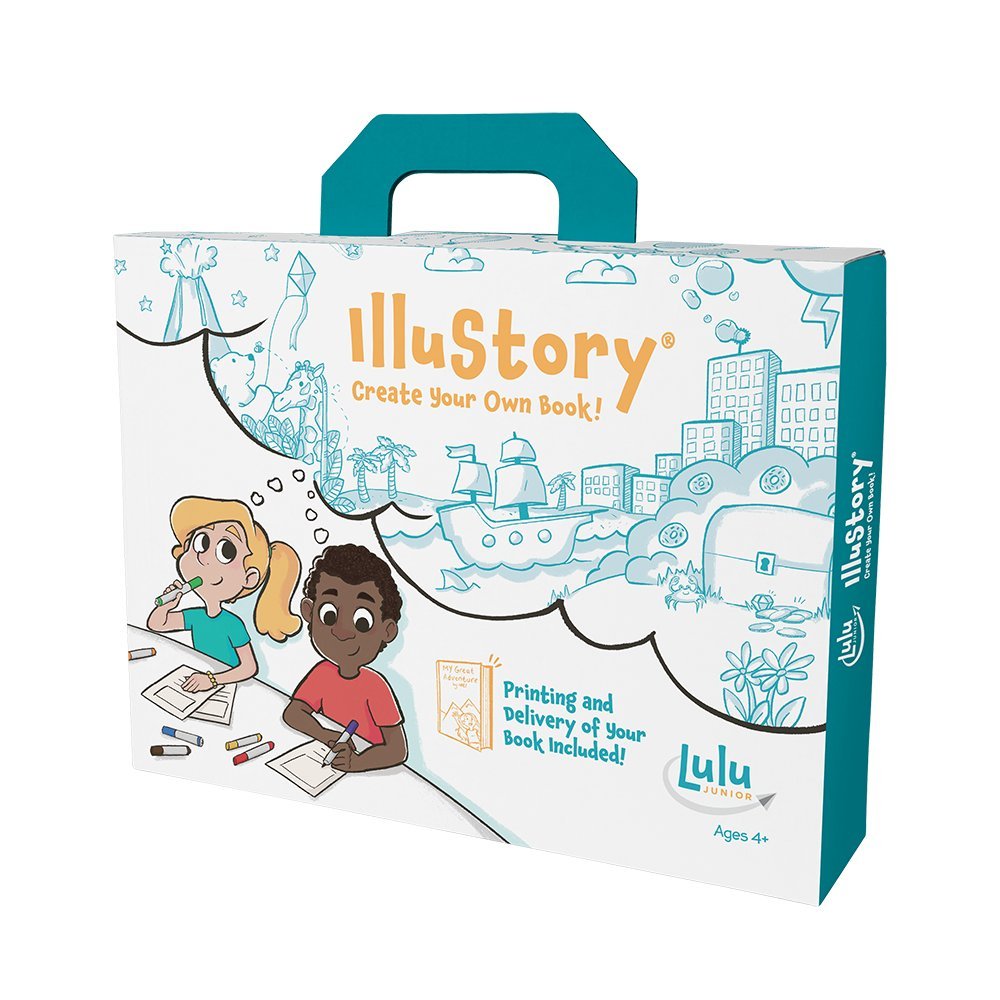 Lulu Jr. Illustory kit cover template pages showcase a polished, professional-looking book cover.