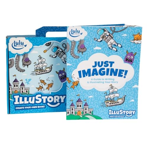 Lulu Jr. Illustory kit story template pages guide young authors through plot planning.