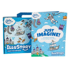 Lulu Jr. Illustory kit story template pages guide young authors through plot planning.