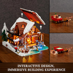 Lumibricks Aurora light-show projector creates dynamic polar lighting for ambience.