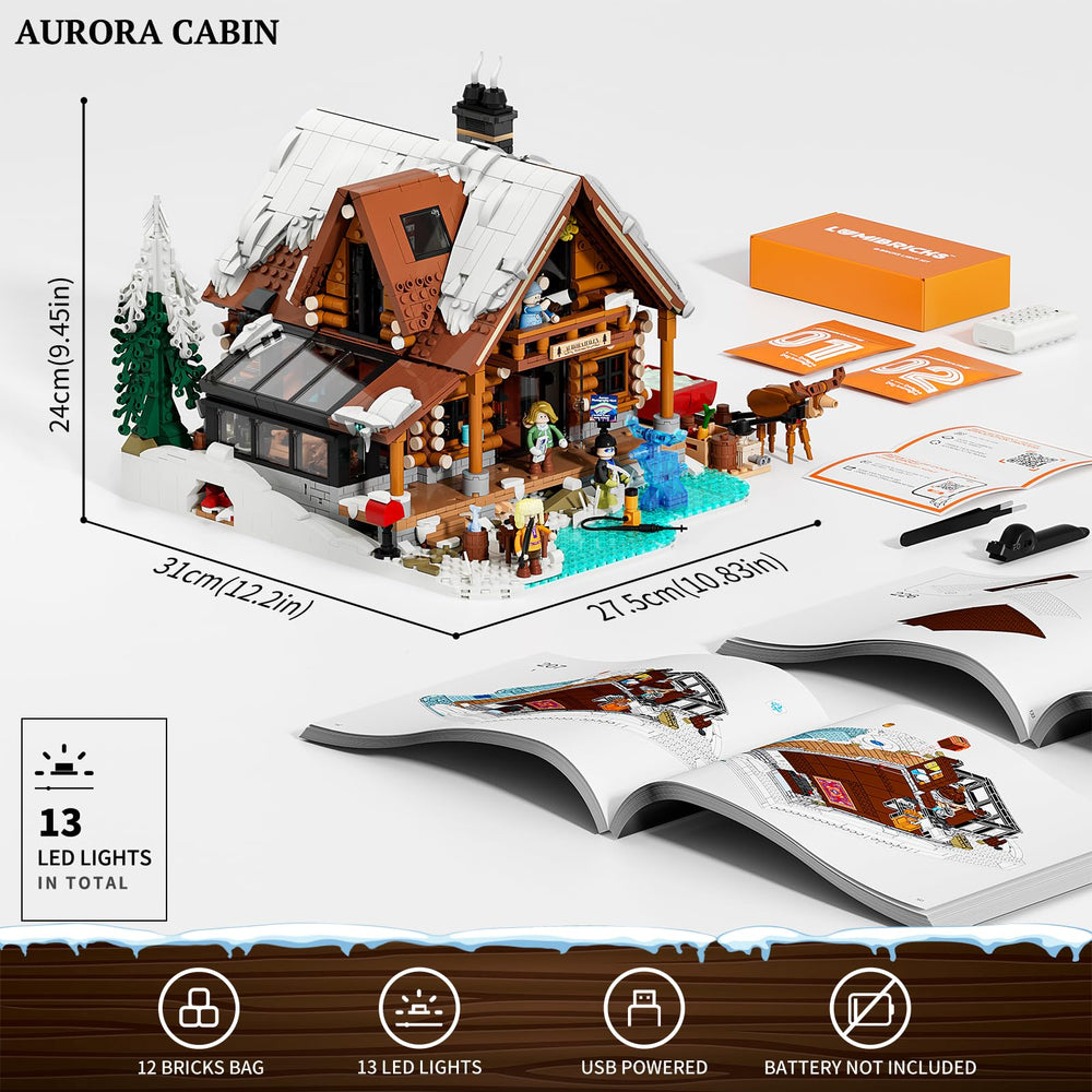 Lumibricks Aurora printed elements highlight Arctic culture and natural accents.