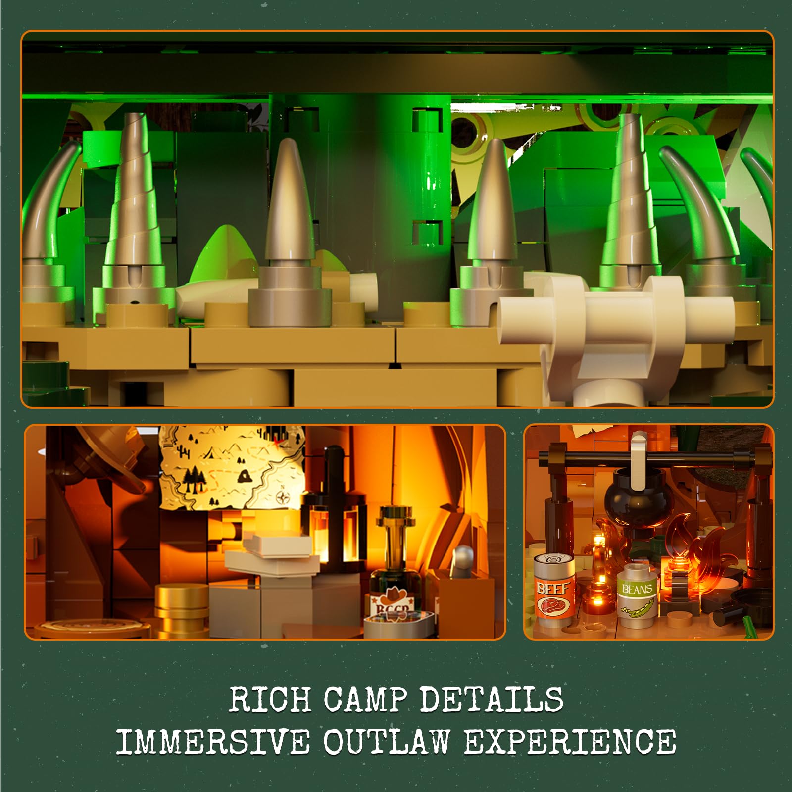 Lumibricks bandit outpost entrance ideal for immersive adventures