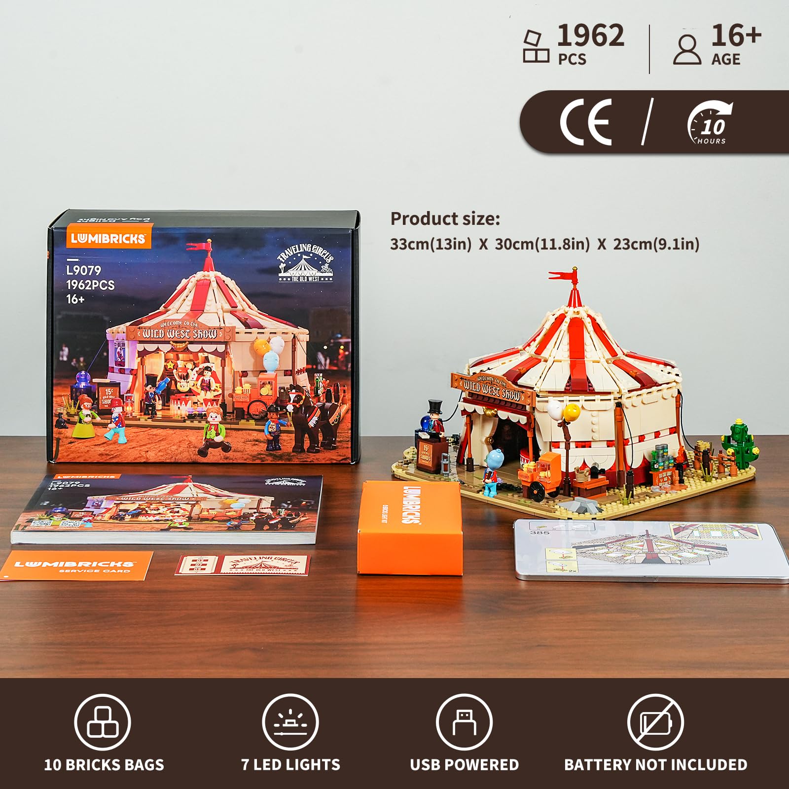 Lumibricks big-top dramatic peak captures iconic silhouette and nostalgia