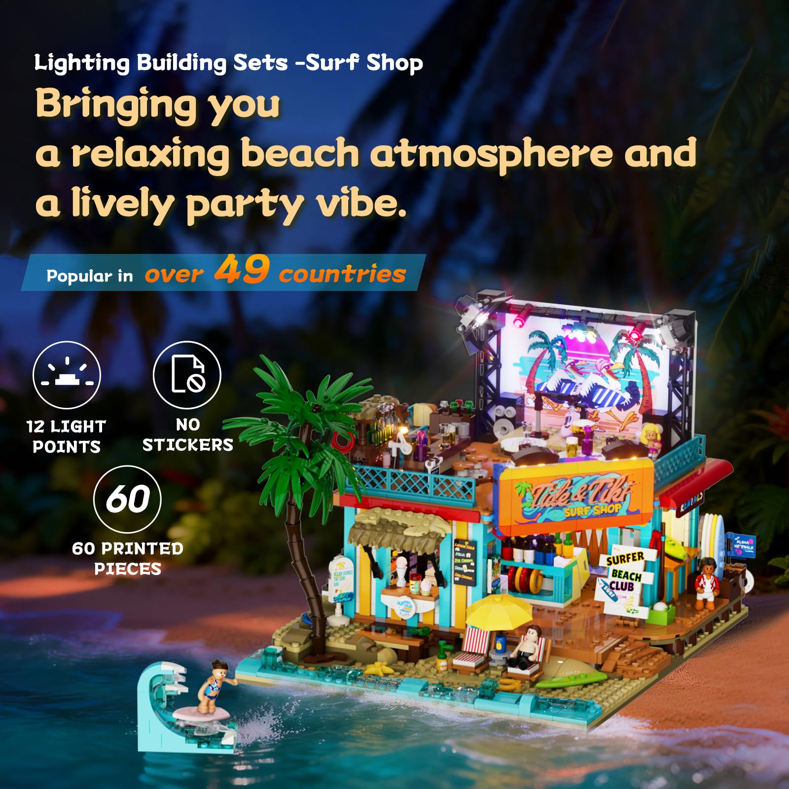 Lumibricks Coast Club stage interior supports dramatic storytelling and social scenes.