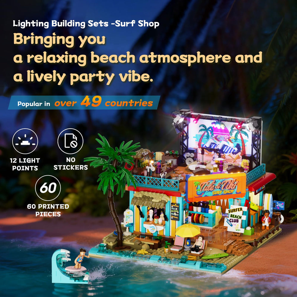 Lumibricks Coast Club stage interior supports dramatic storytelling and social scenes.