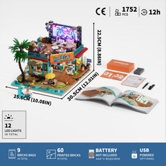 Lumibricks Coastline collection box showcases the full build kit contents.