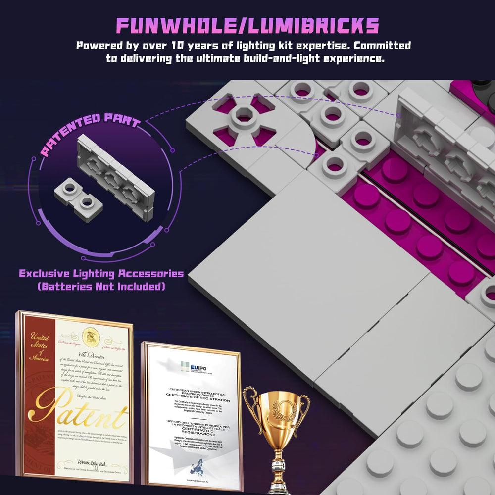 Lumibricks Cyber Couture Galleria display spaces organize fashion and cybernetic pieces