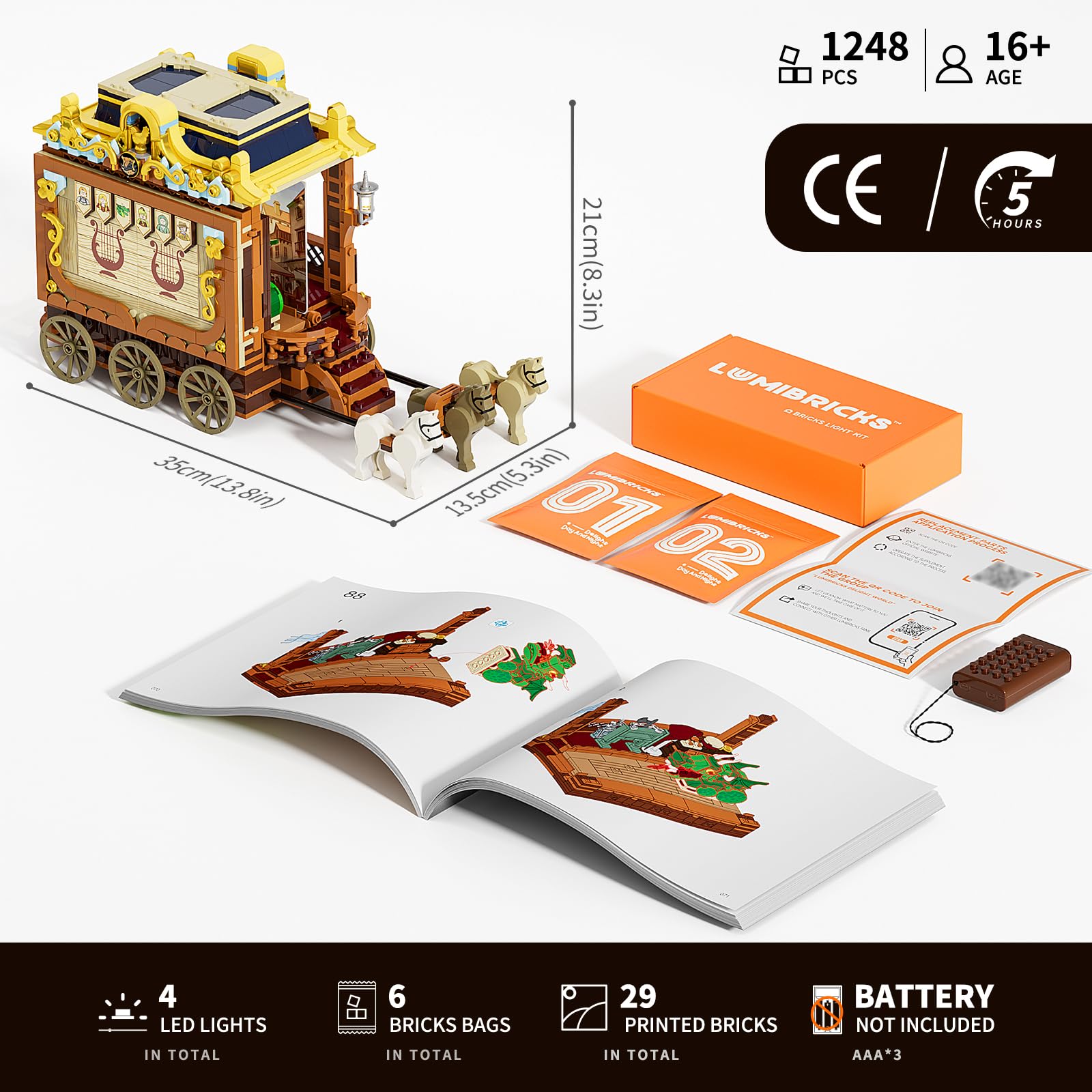 Lumibricks Medieval Troupe Dragon Figure enriches fantasy storytelling props