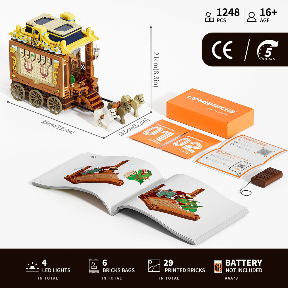 Lumibricks Medieval Troupe Dragon Figure enriches fantasy storytelling props
