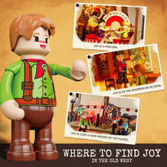 Lumibricks open-sides interior access enables easy setup and scene changes