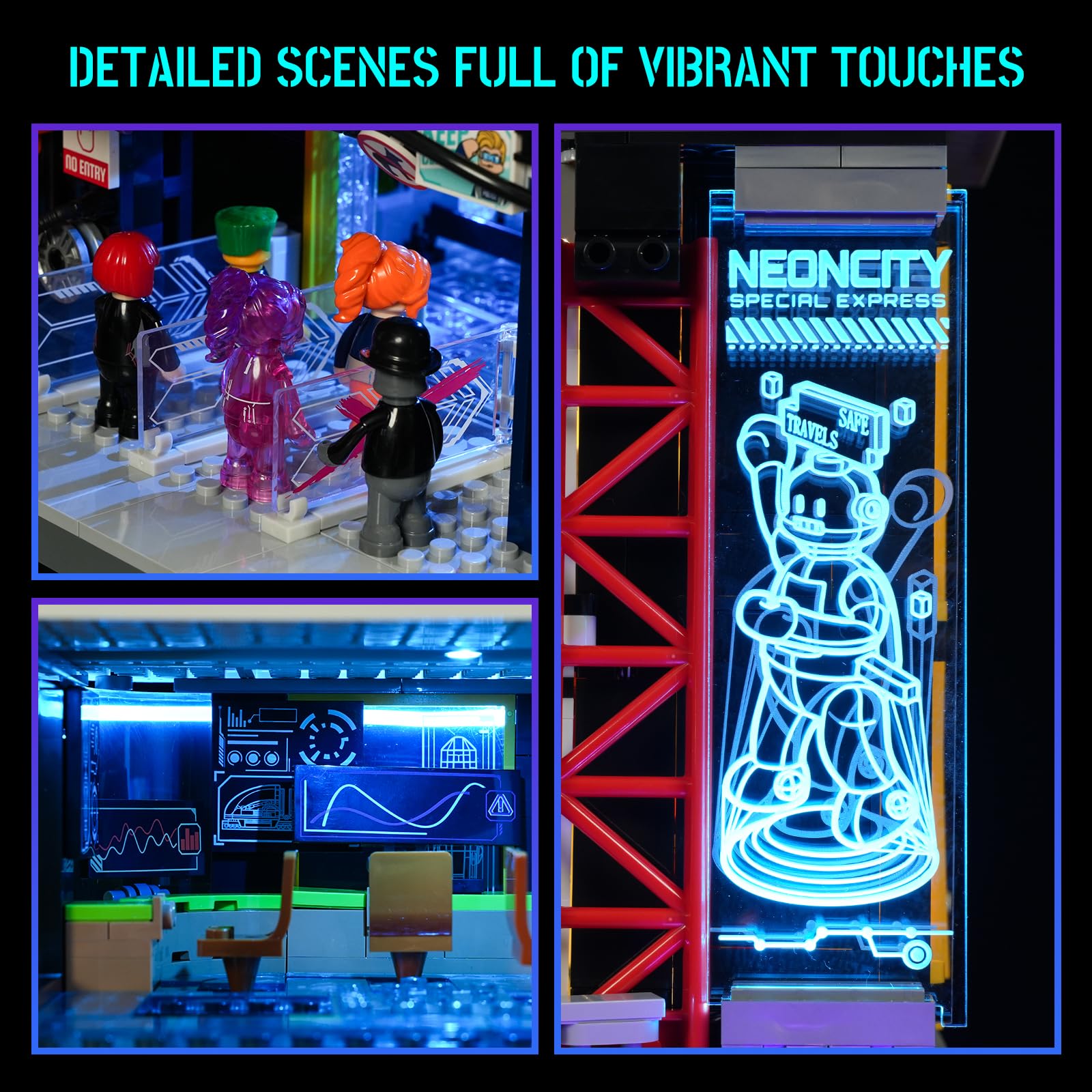 Lumibricks station restroom and security checkpoint create narrative realism.
