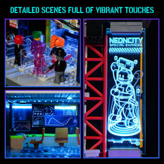 Lumibricks station restroom and security checkpoint create narrative realism.