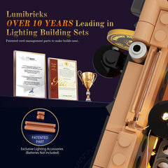 Lumibricks Memory Magic Shop on a shelf elevates display presence for collectors.
