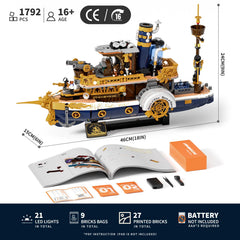 Lumibricks top-deck access reveals interior cabin for exploration.
