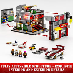 Lumibricks Street MOD Graffiti bricks with printed designs, adds nostalgic vibe to street scene builds.
