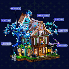 Lumibricks Sylvan-Inn golden apples on trees invite storytelling details.
