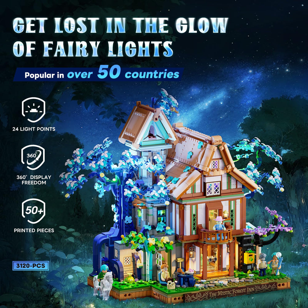 Lumibricks Sylvan-Inn interior rooms with detailed layouts inspiring imaginative play.