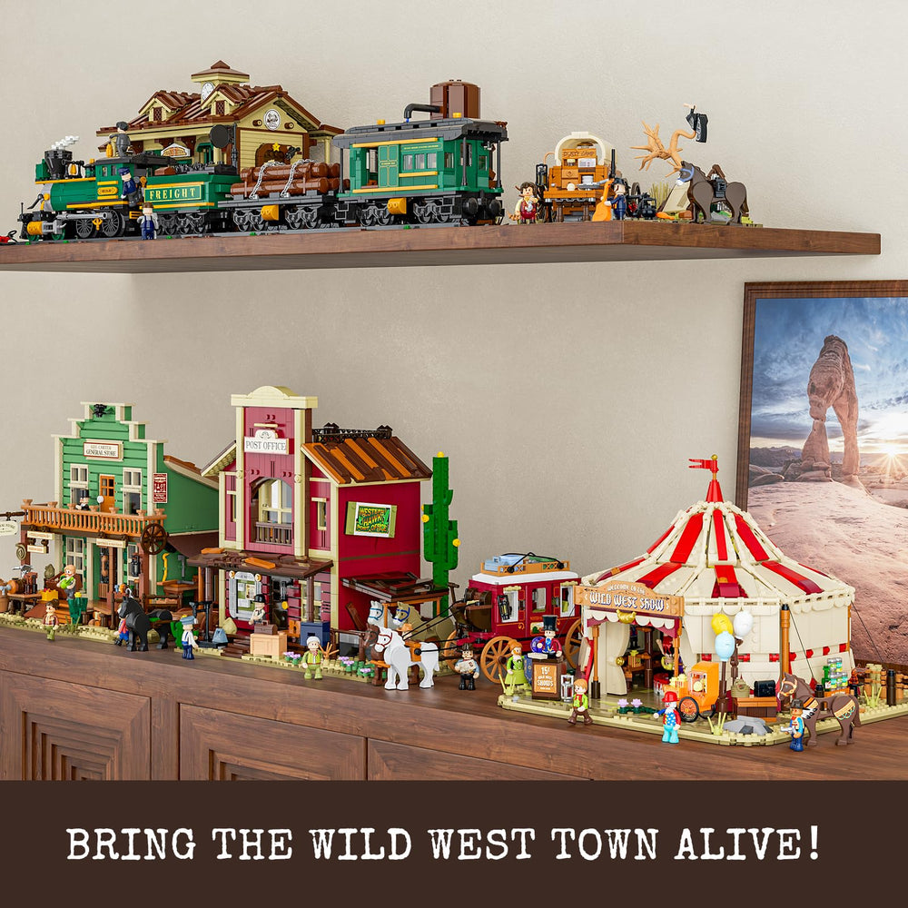 Lumibricks westworld pillar-free diorama offers open-space drama for scenes