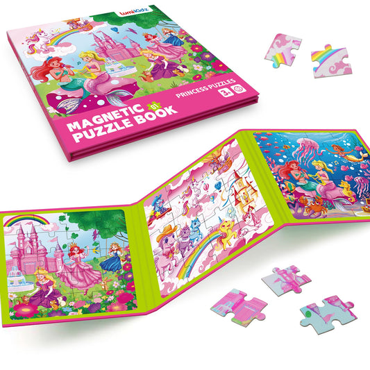 Lumikidz magnetic unicorn mermaid puzzle with 20 pieces for imaginative play and focus.
