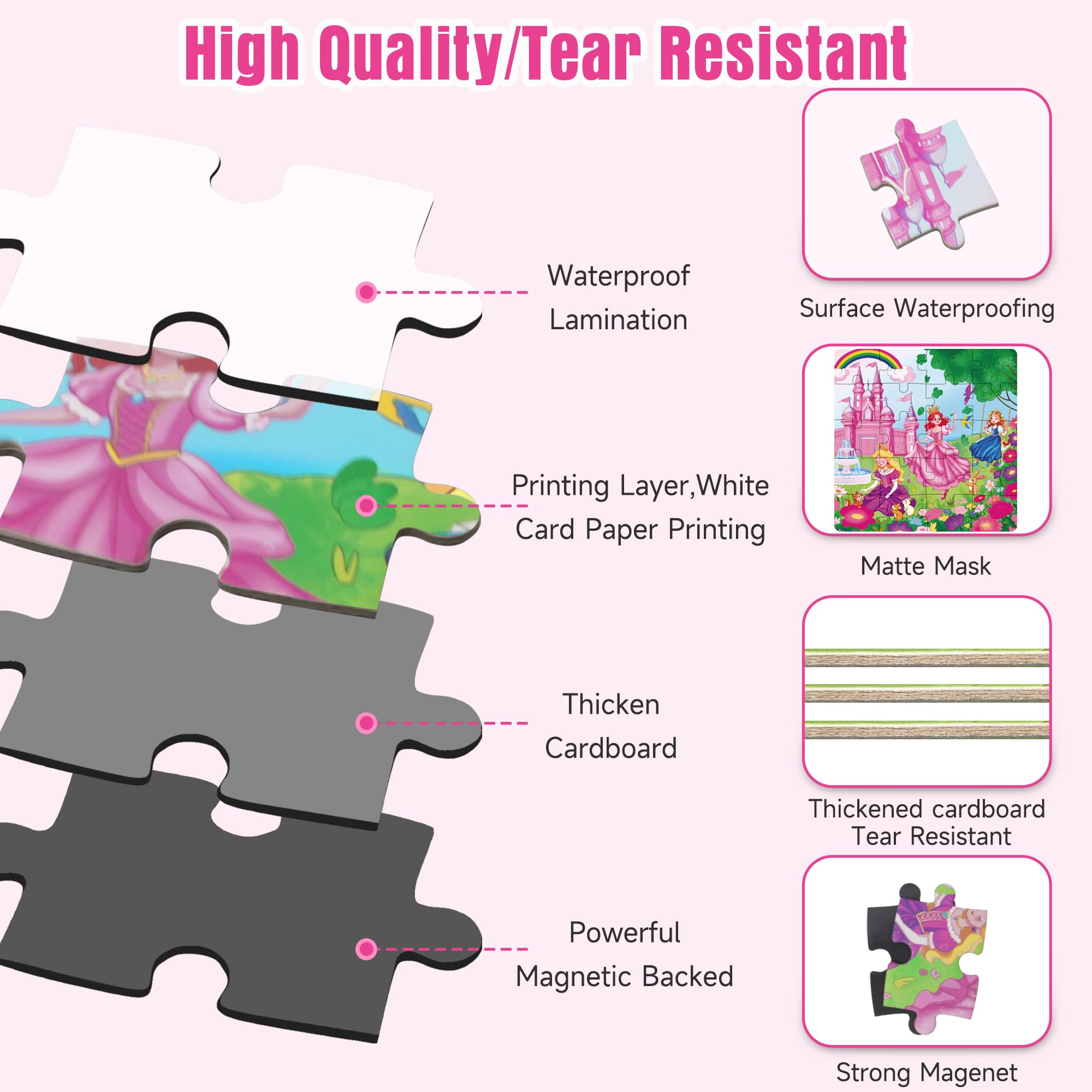 Lumikidz soft magnets keep pieces in place for quiet, focused play.