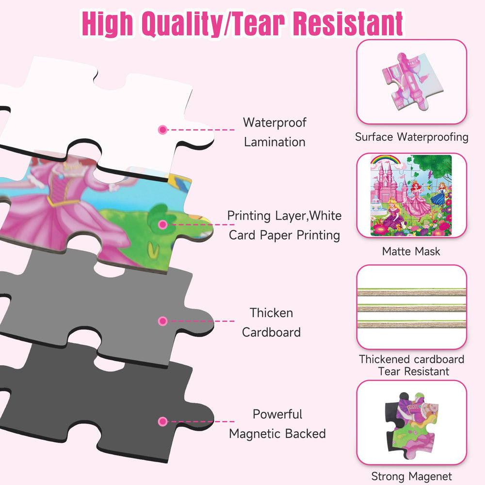Lumikidz soft magnets keep pieces in place for quiet, focused play.
