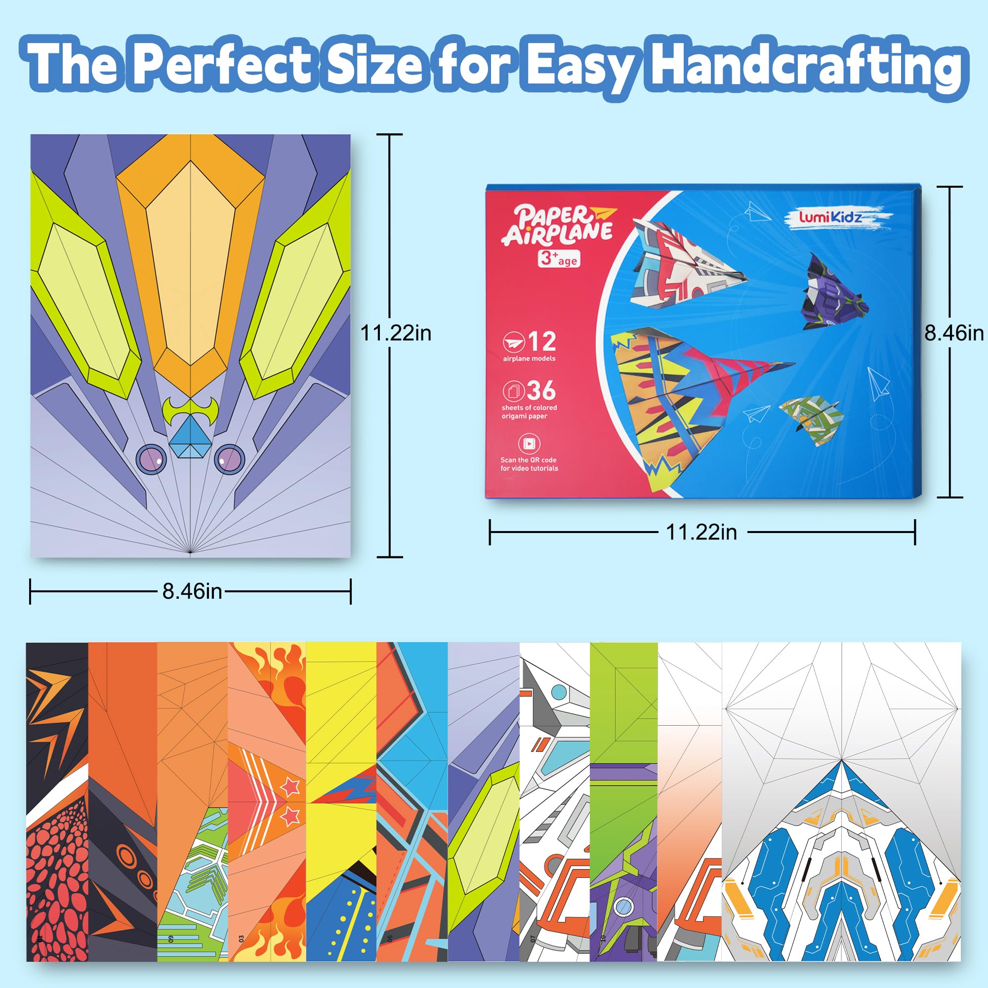 Lumikidz step-by-step instructions guide kids through folds.