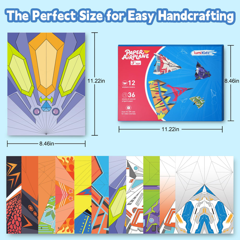 Lumikidz step-by-step instructions guide kids through folds.