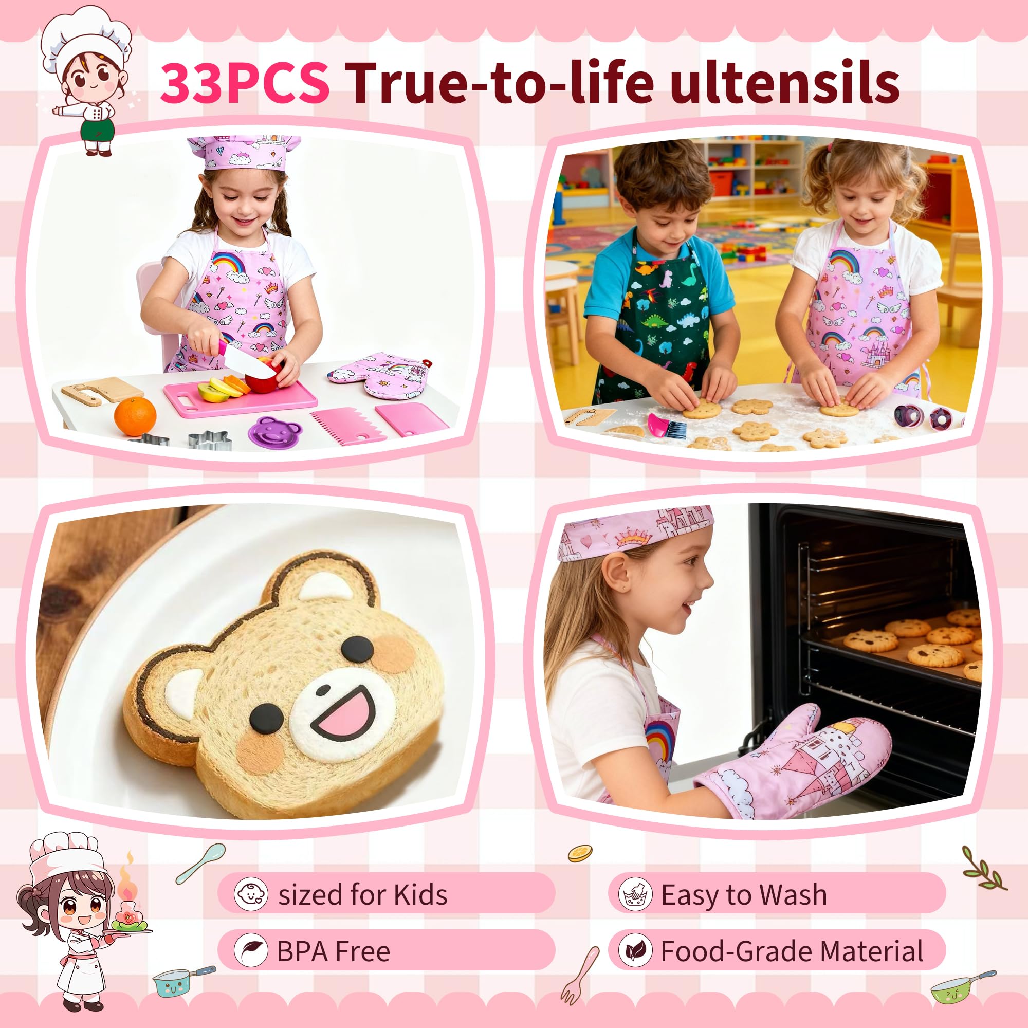 Lumiparty complete chef set ready for playdates and classroom role-play