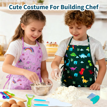 Lumiparty kids oven mitt protects hands during pretend baking sessions