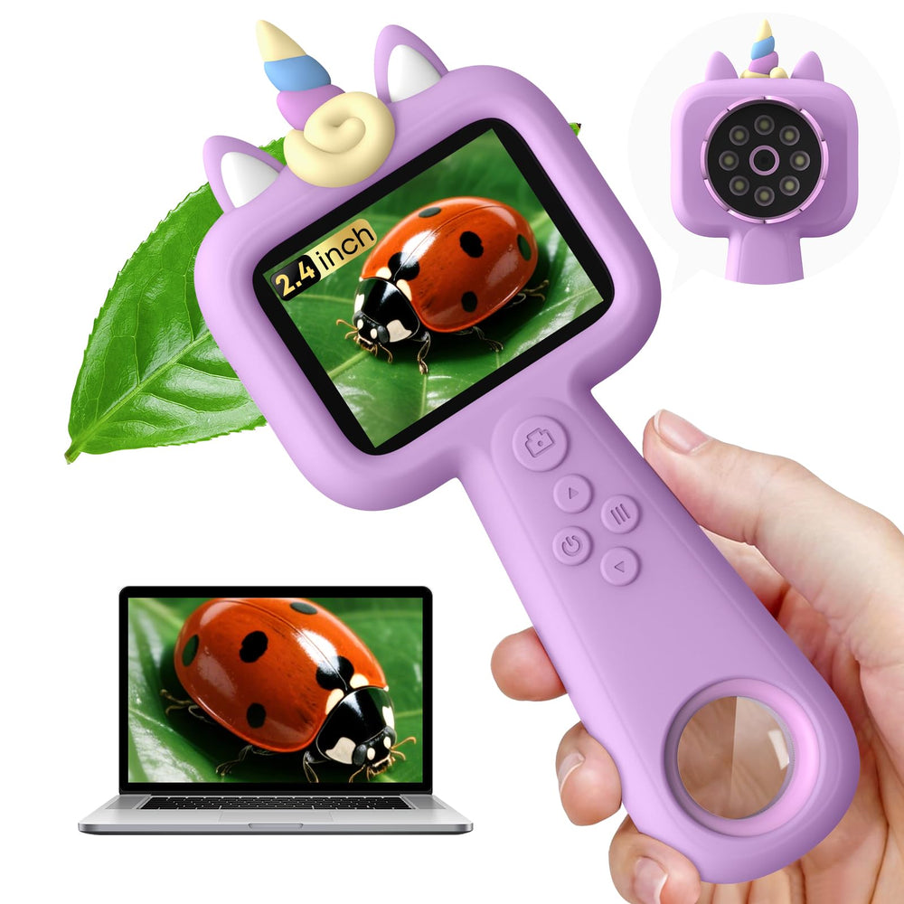 Lumiscp Microscope with 2.4-inch screen for real-time viewing convenience