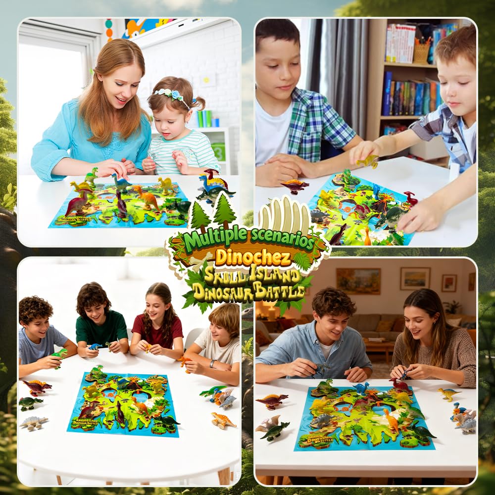 Lumitrail complete magnetic chess set with dinosaur pieces for interactive learning