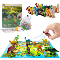 Lumitrail dinosaur stones magnet chess map for engaging family play