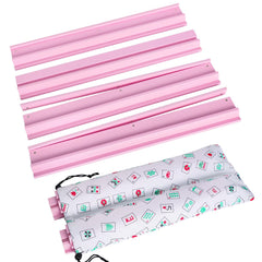 Lumivia mahjong racks with pink pushers for organized gameplay.
