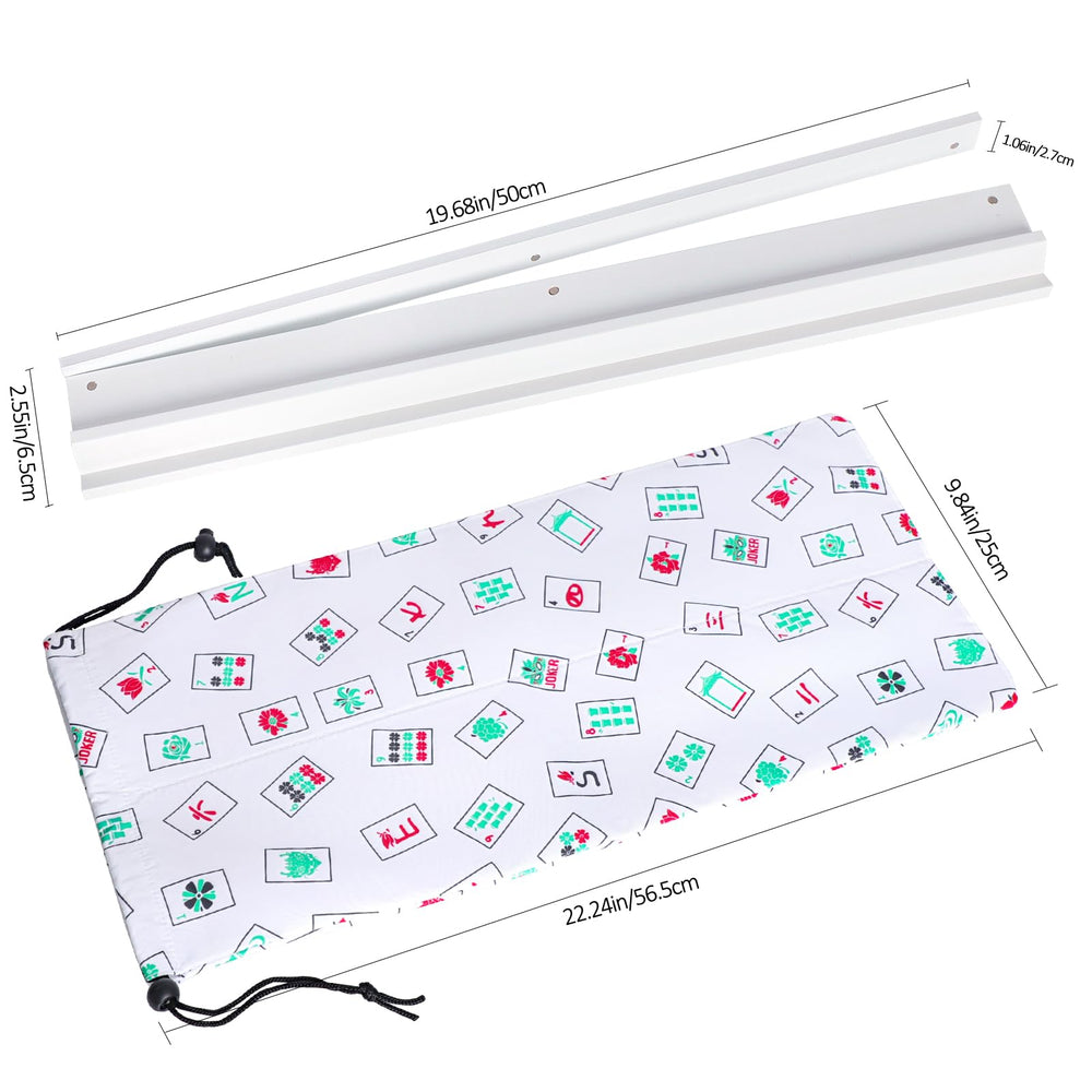 LUMIVIA Mahjong Racks Set of 4 with pushers enables organized tile access