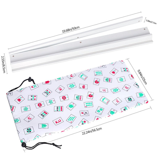 LUMIVIA Mahjong Racks Set of 4 with pushers enables organized tile access