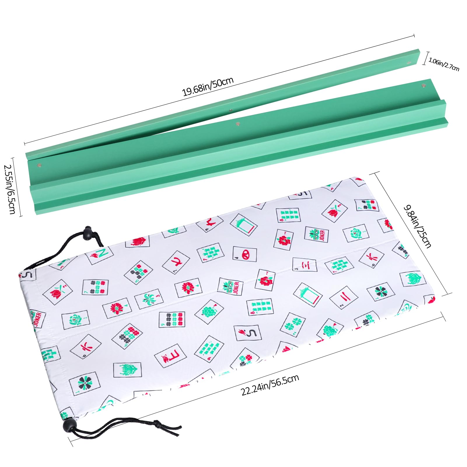 Lumivia wooden mahjong rack shows smooth finish and durable construction.