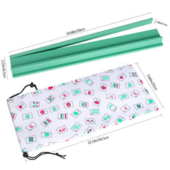 Lumivia wooden mahjong rack shows smooth finish and durable construction.